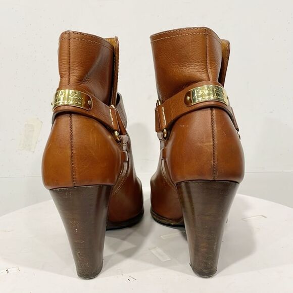 Ralph Lauren‎ Collection Boot Womens Black Label Cognac Equestrian Ankle Sz 9 - Picture 3 of 12